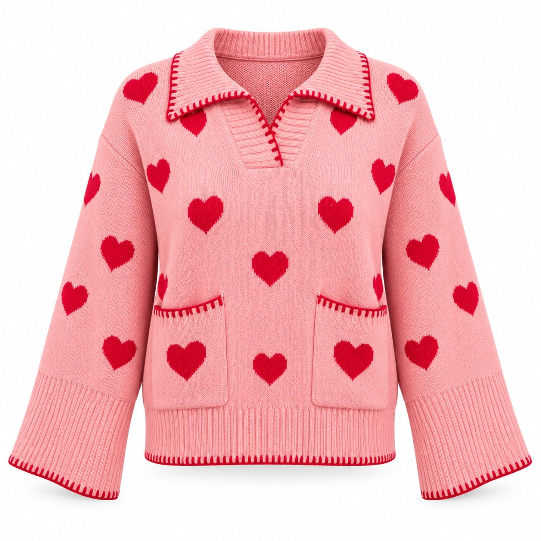 Open Heart Sweater - front