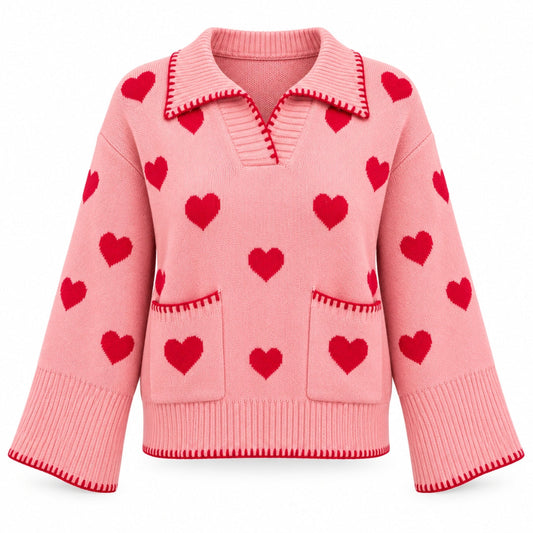 Open Heart Sweater - front