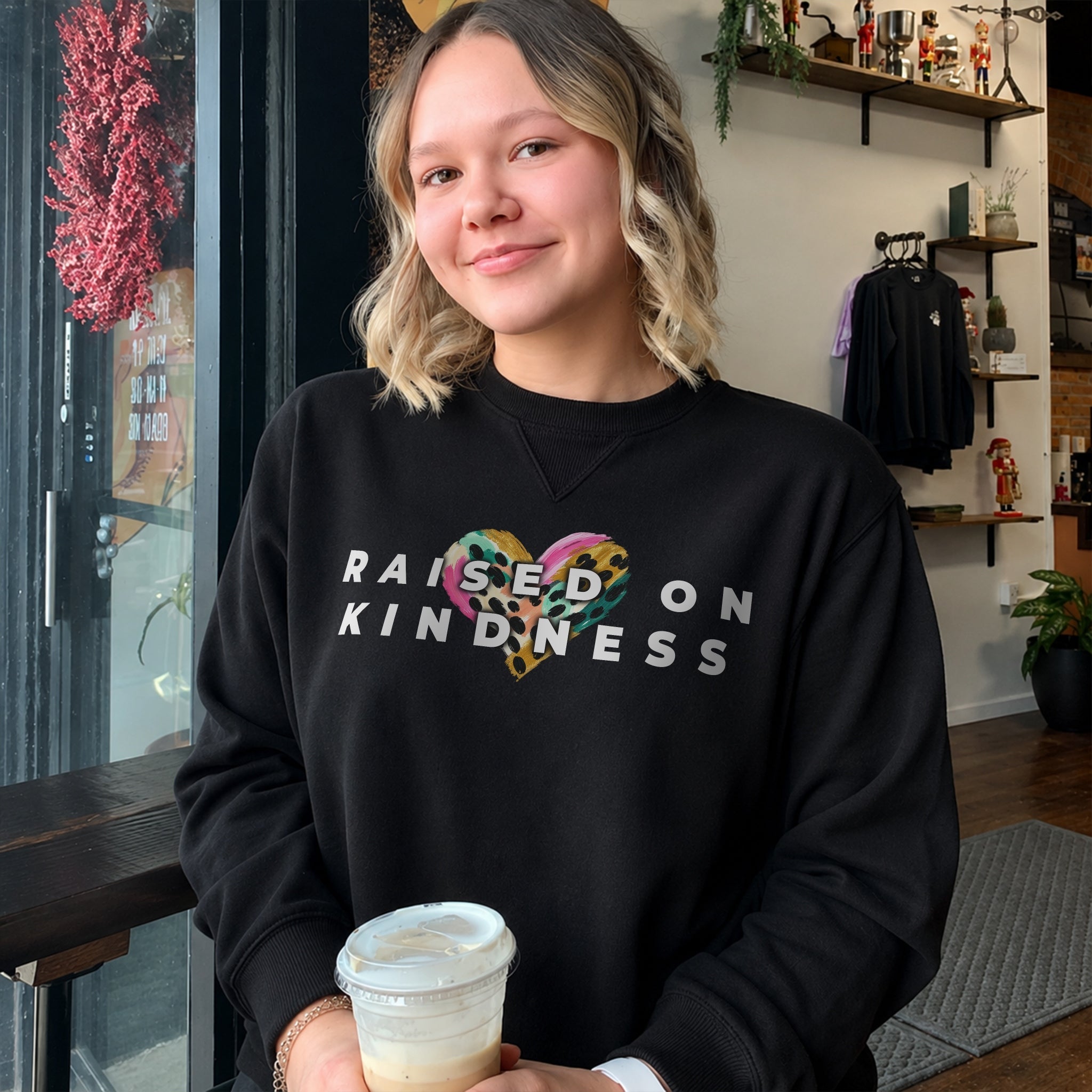 Raised On Kindness Sweater - Black
