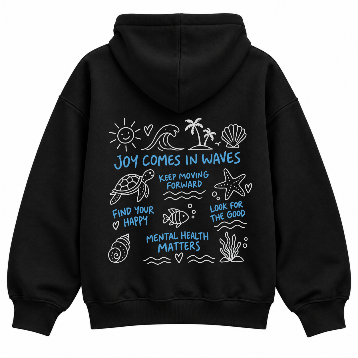 Ride The Wave Hoodie - Black