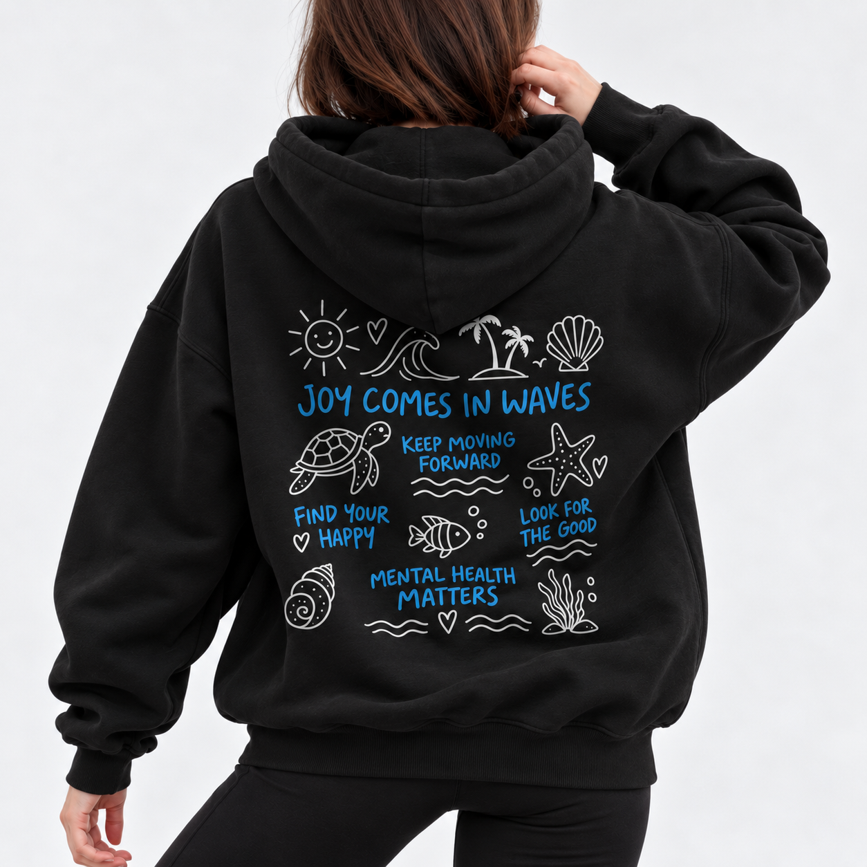 Ride The Wave Hoodie - Black