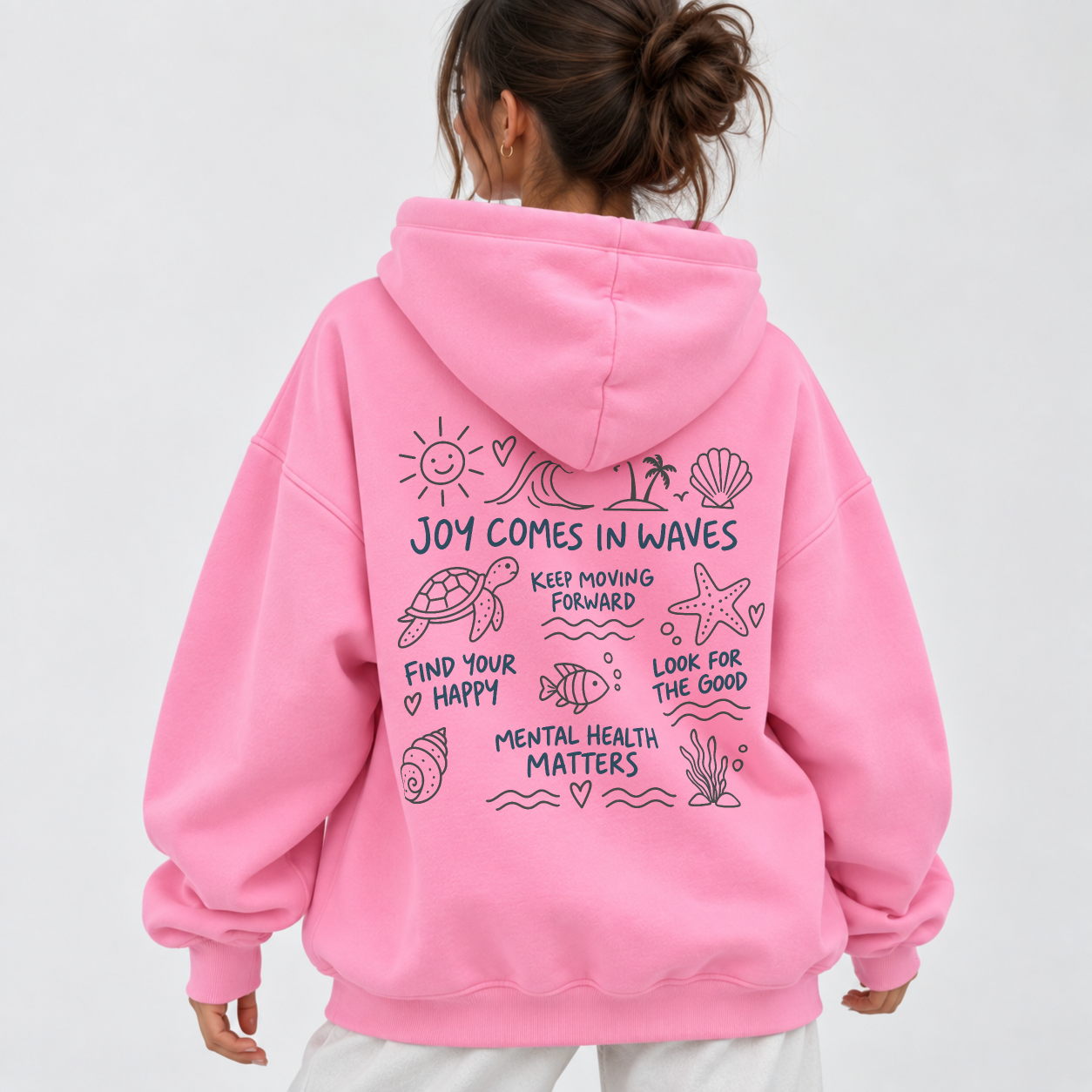 Ride The Wave Hoodie - Bubblegum