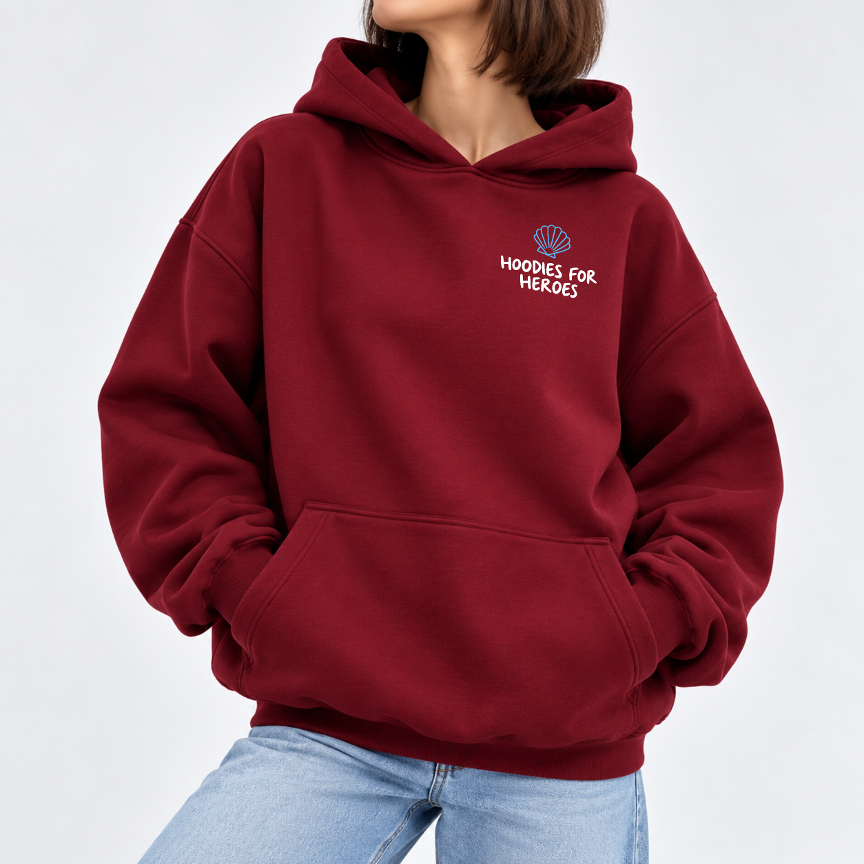 Ride The Wave Hoodie - Burgundy
