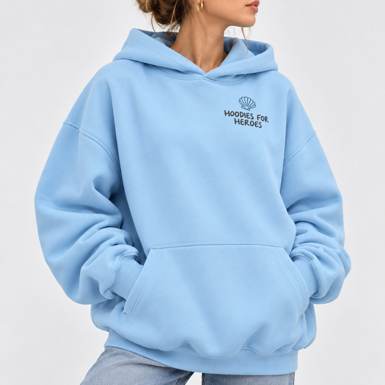 Ride The Wave Hoodie - Sky Blue