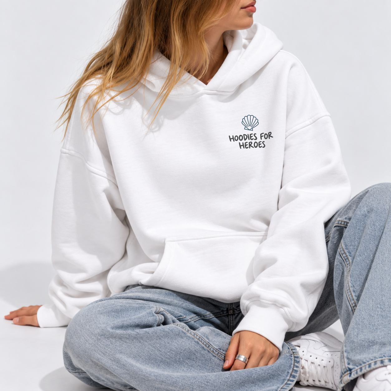 Ride The Wave Hoodie - White