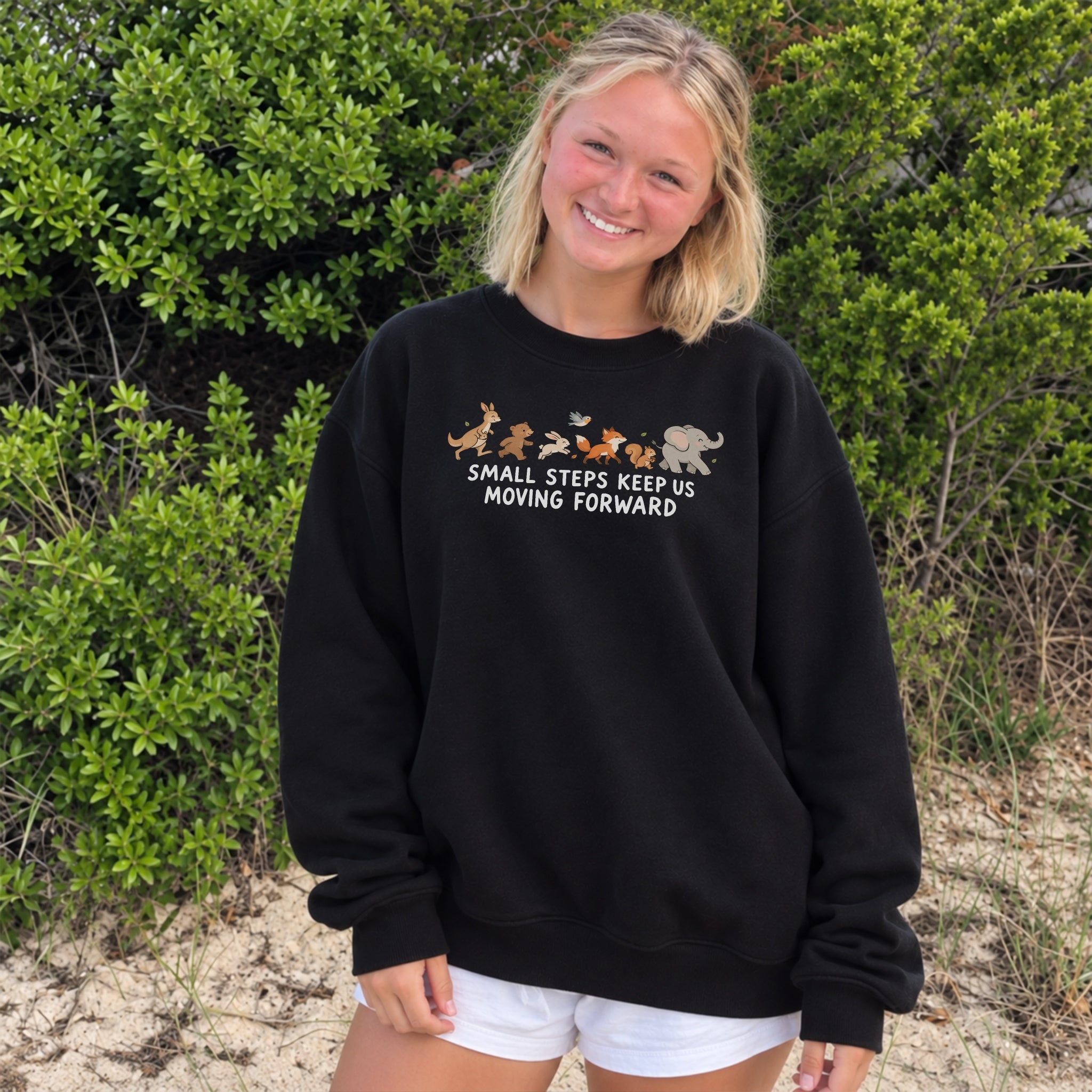 Small Steps Sweater - Black