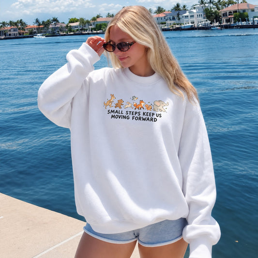Small Steps Sweater - White