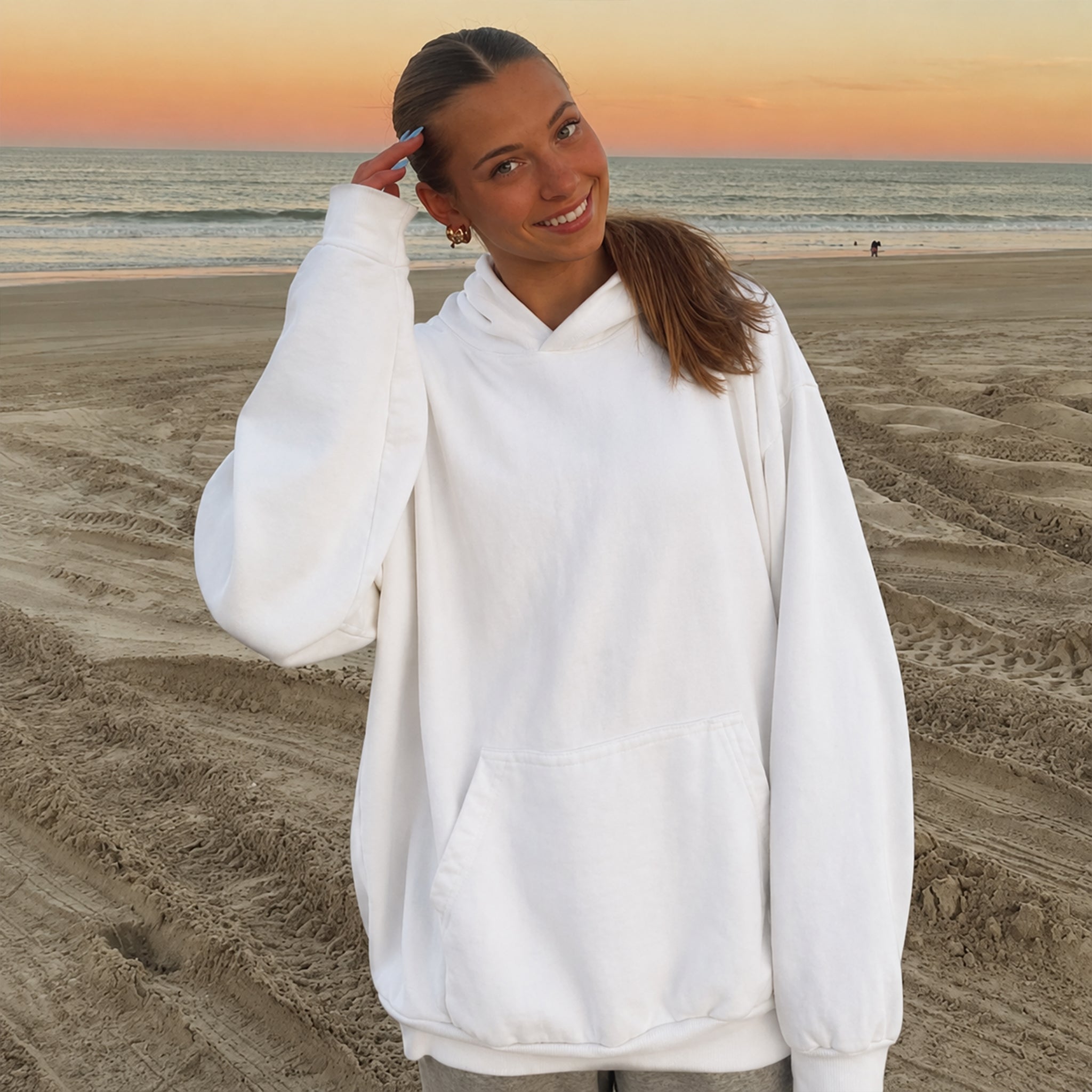 Someone Is Glad Hoodie - White
