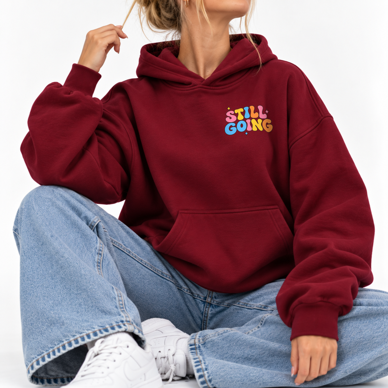 Still Going Hoodie - Burgundy