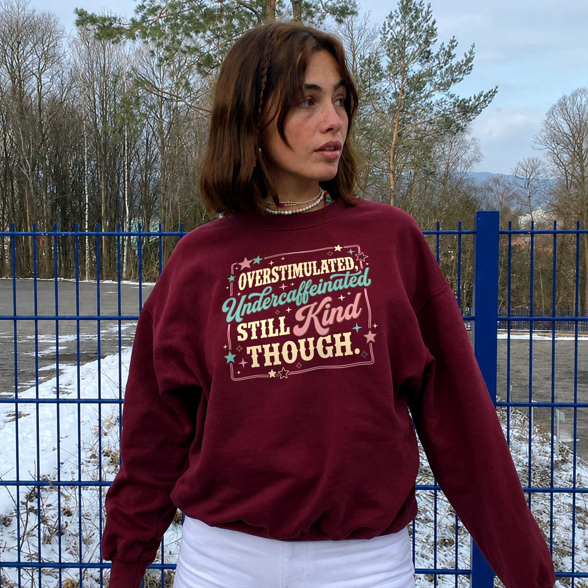 Still Kind Though Sweater - Burgundy