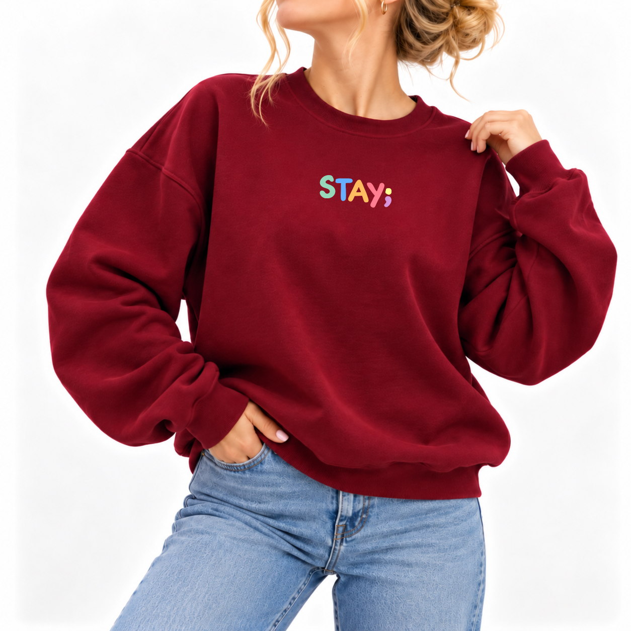 Still To Come Sweater - Burgundy