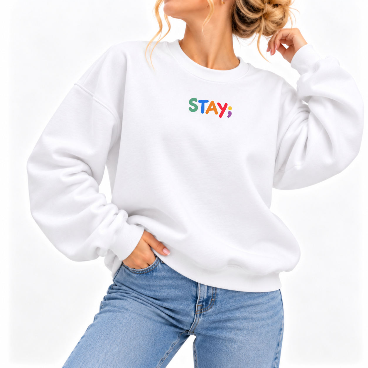 Still To Come Sweater - White