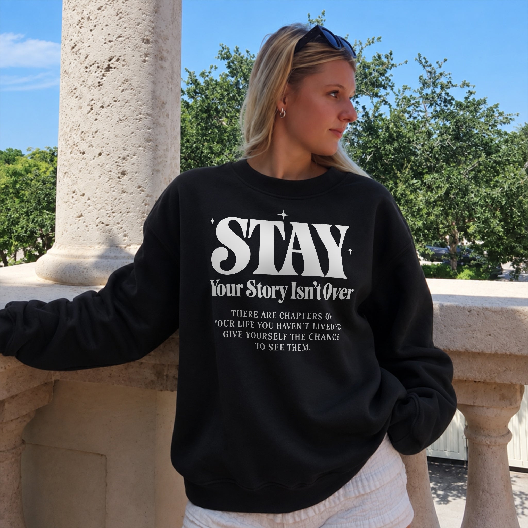 Story Isn't Over Sweater - Black