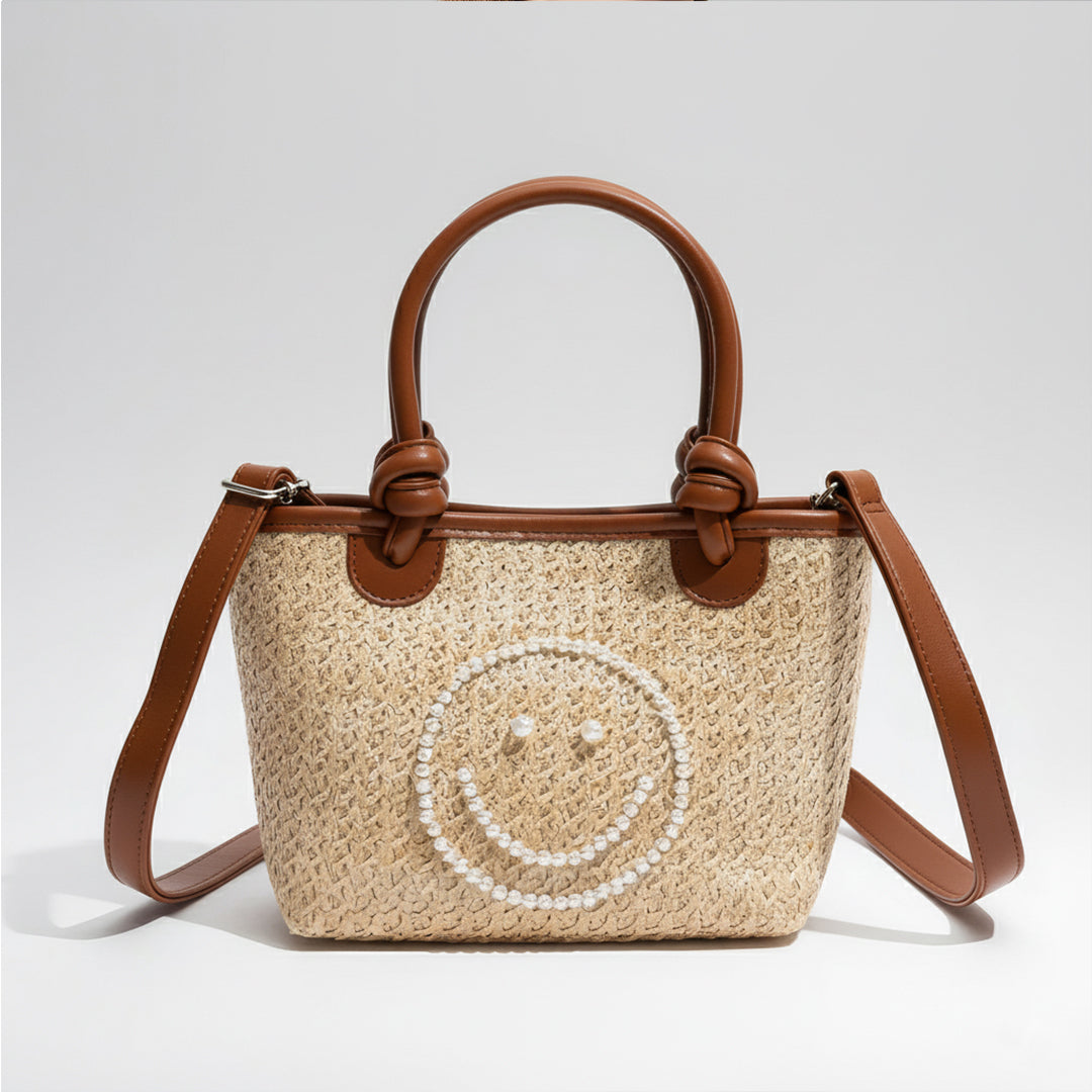 Straw Smile Bag