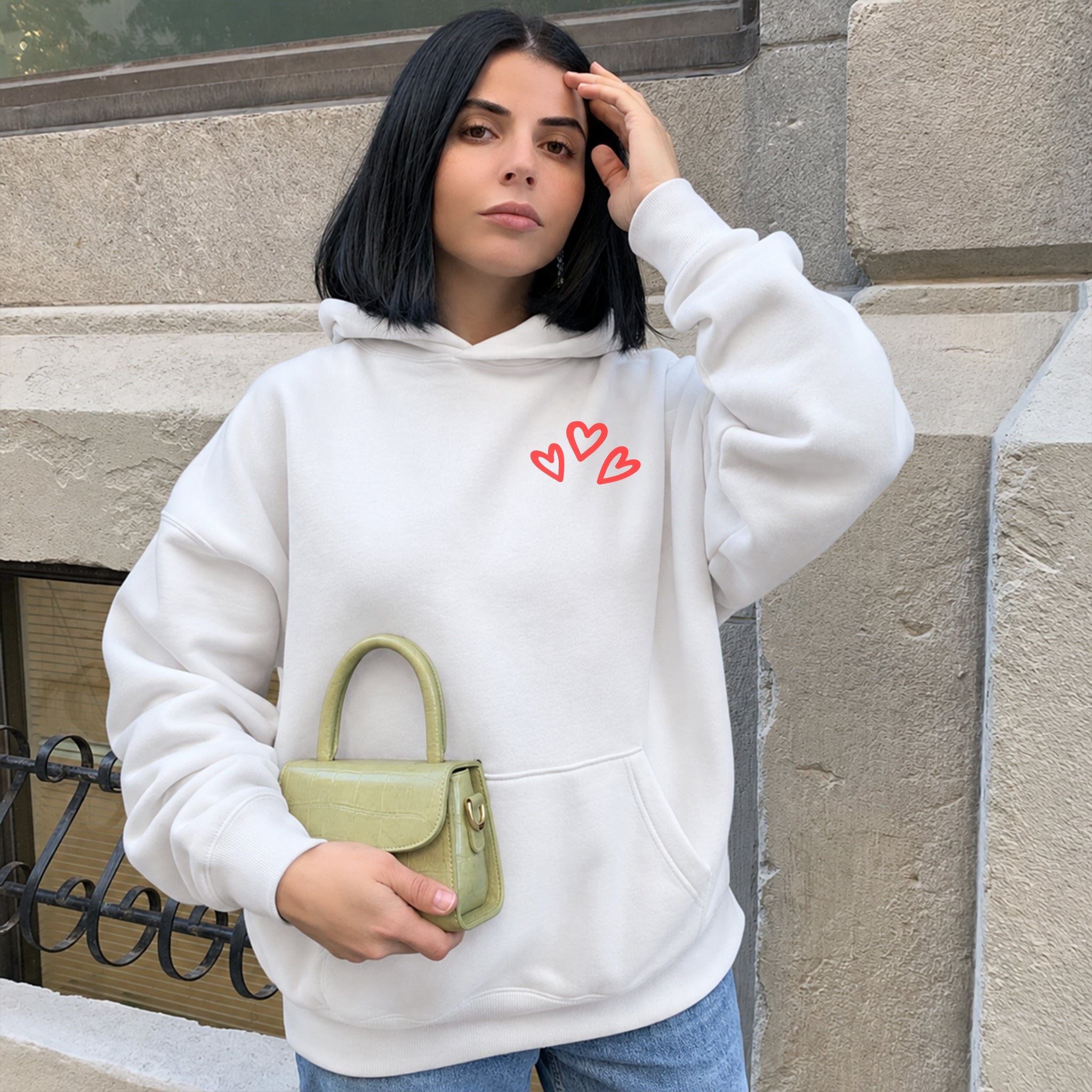 Strawberry Strong Hoodie - White
