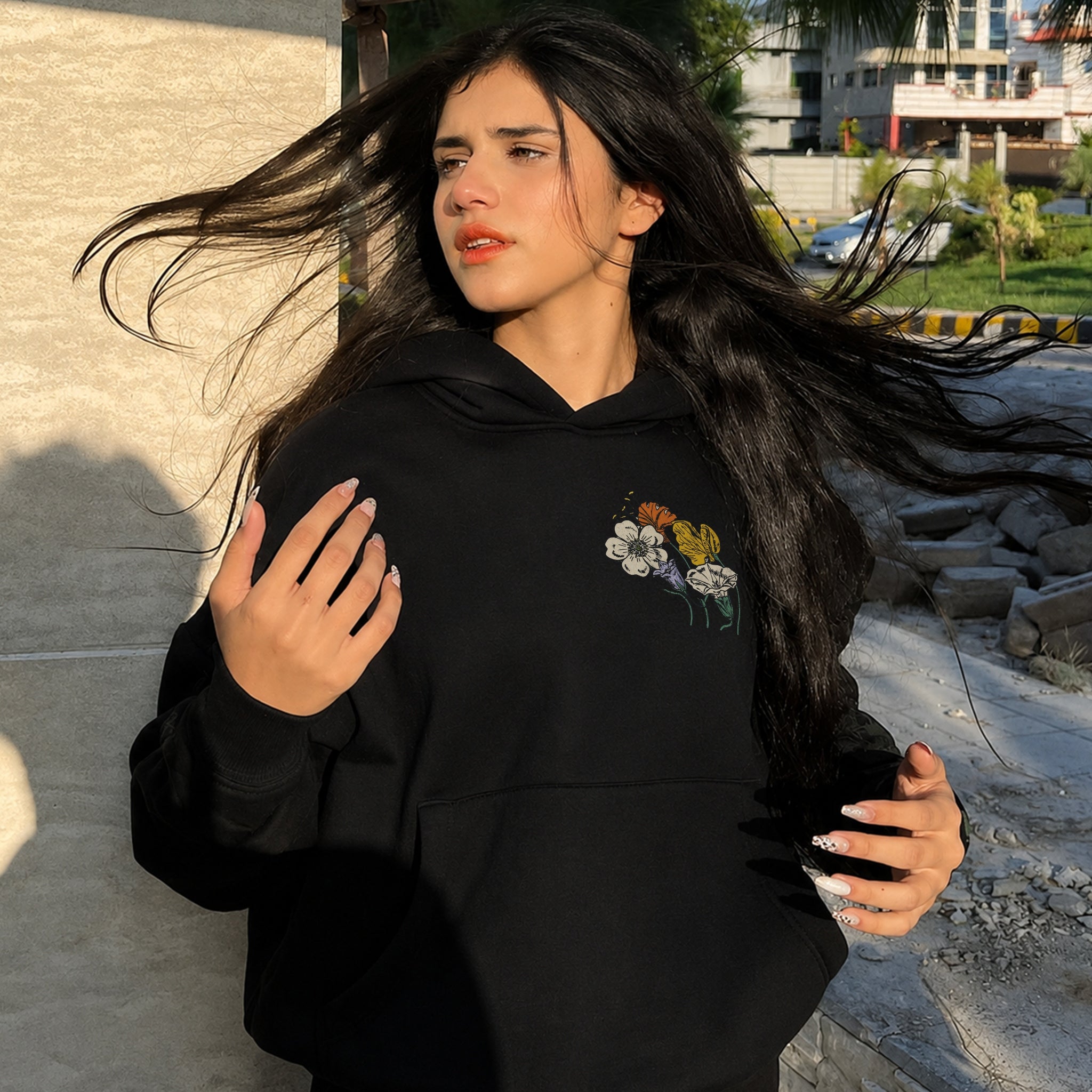 Strength Inside Hoodie - Black