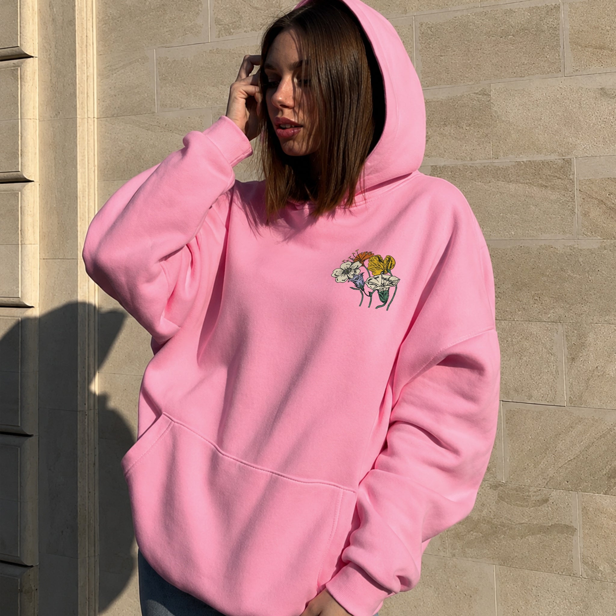 Strength Inside Hoodie - Bubblegum
