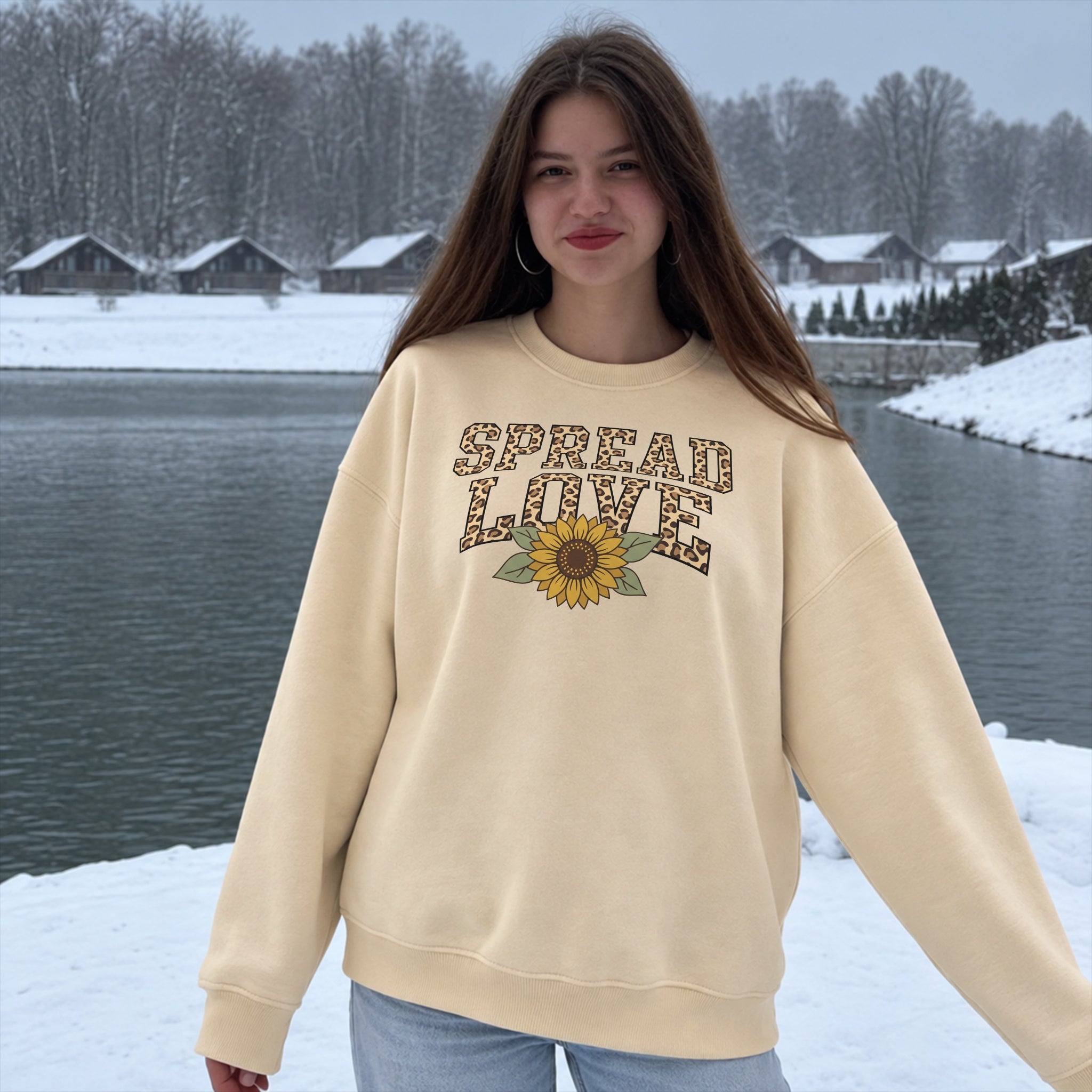 Sunflower Love Sweater - Warm Sand