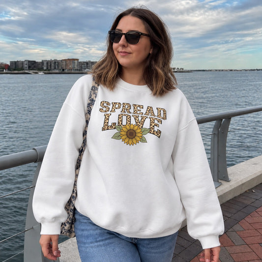 Sunflower Love Sweater - White