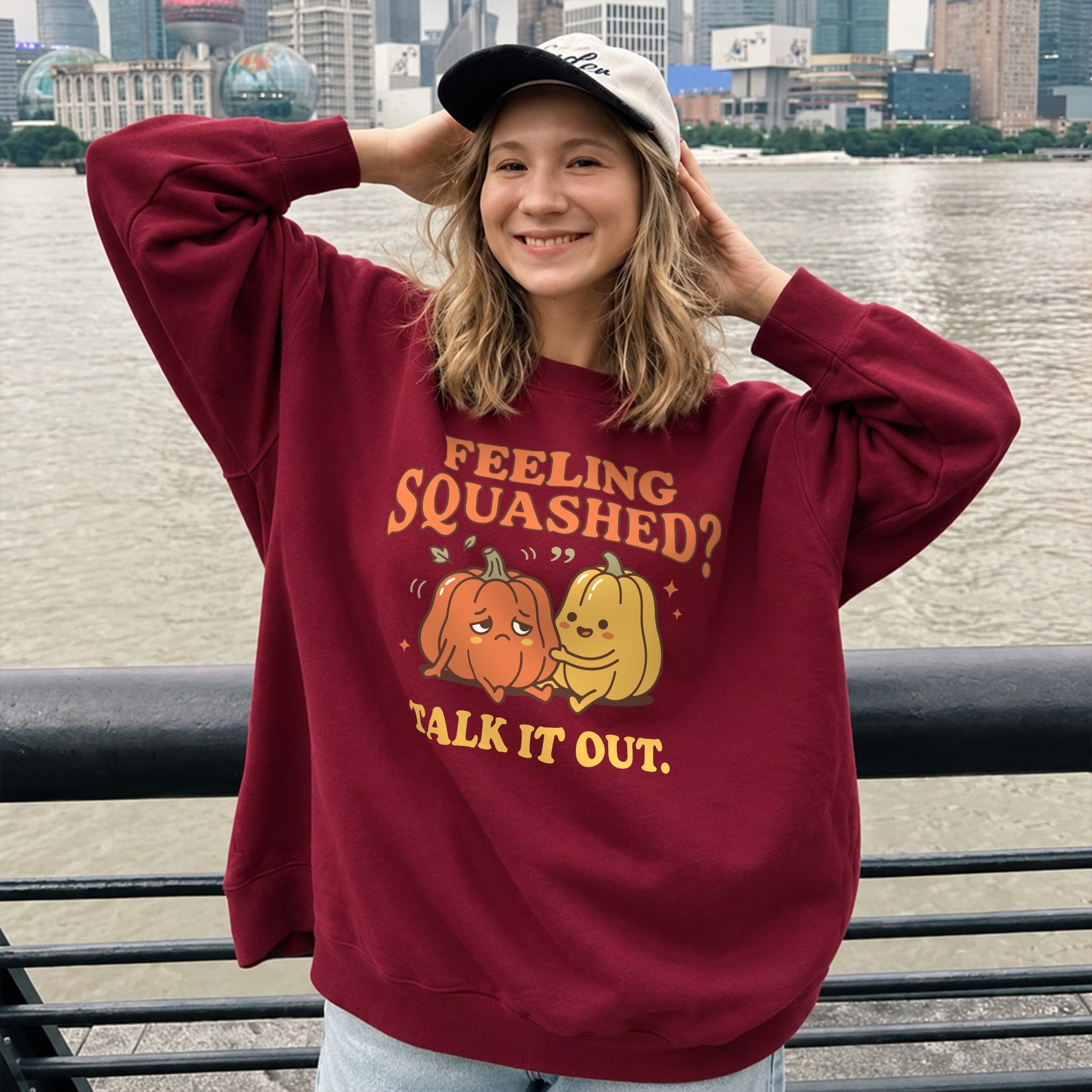 Talk It Out Sweater - Burgundy