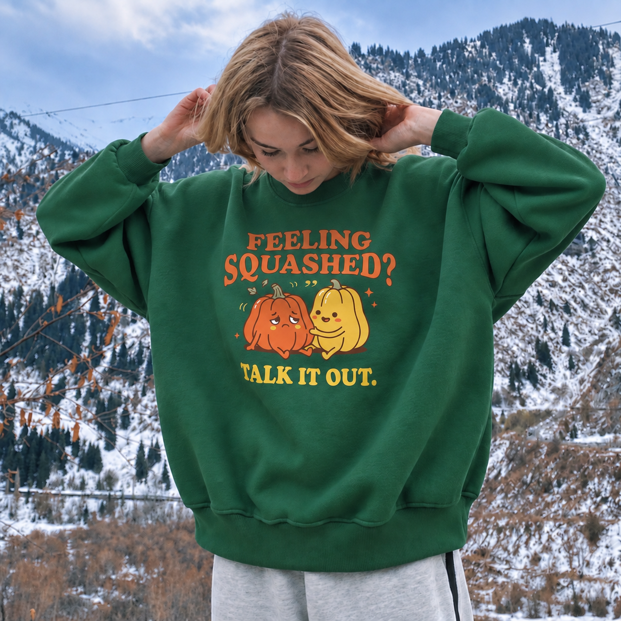 Talk It Out Sweater - Forest Green