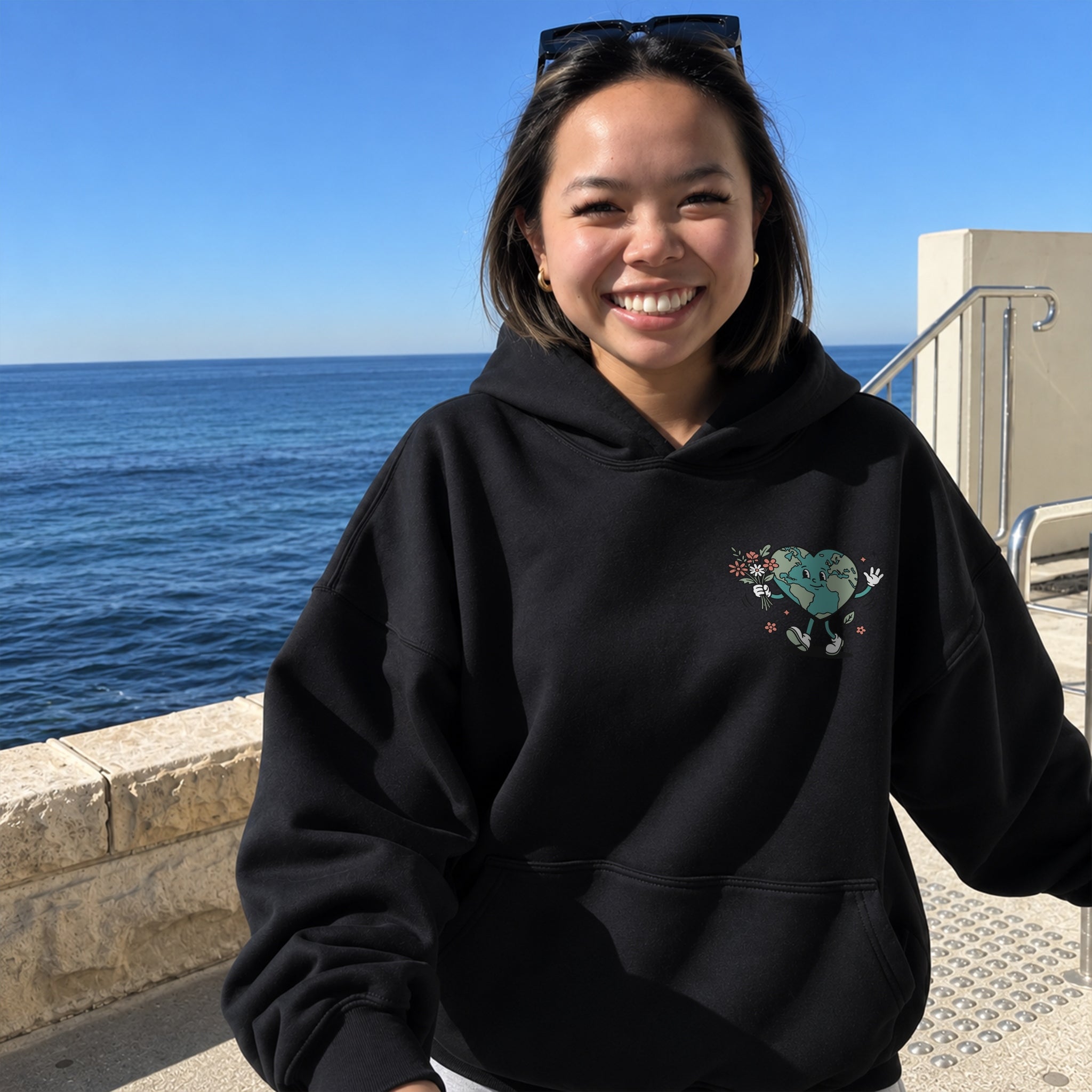 Worth Staying For Hoodie - Black