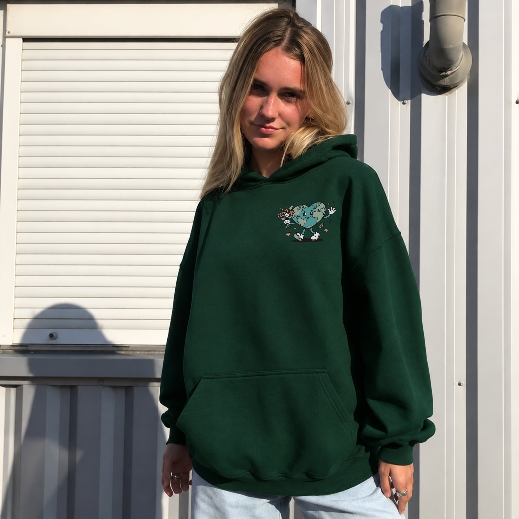 Worth Staying For Hoodie - Forest Green