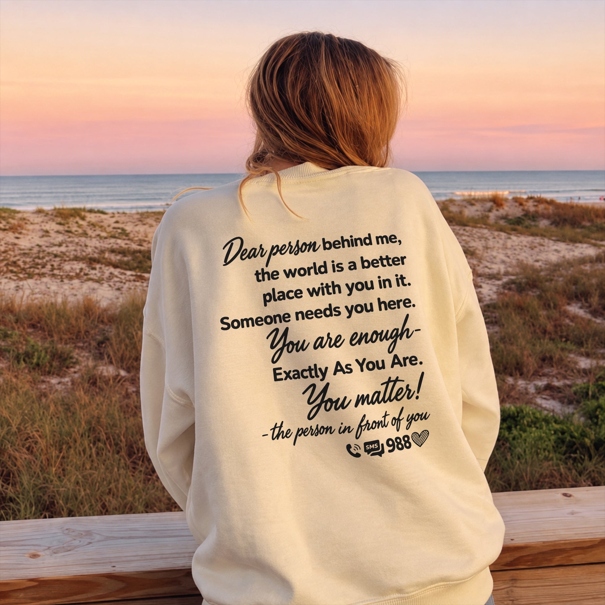 You Belong Here Sweater - Warm Sand