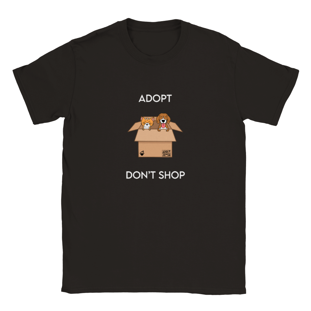 Adopt Don't Shop T-Shirt - Black